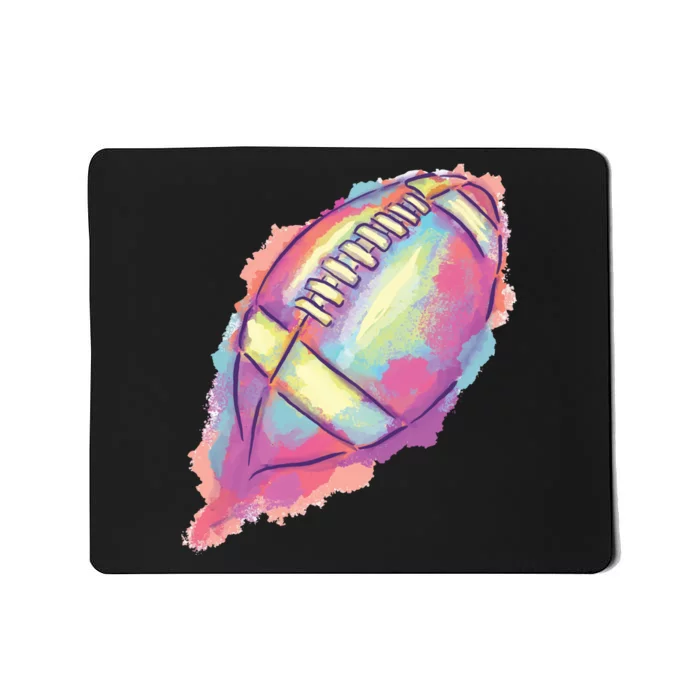 Colorful Football Graphic Mousepad