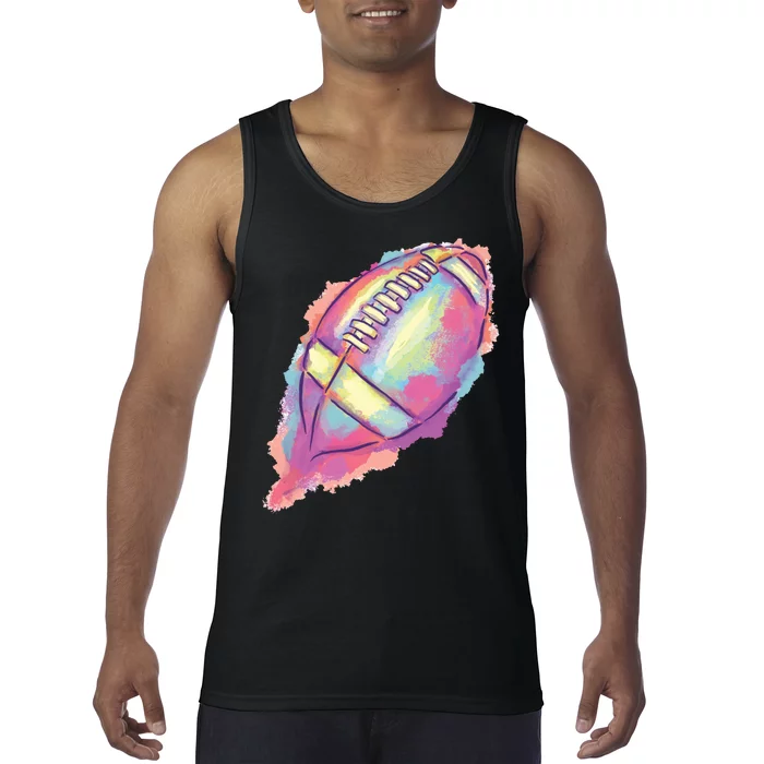 Colorful Football Graphic Tank Top