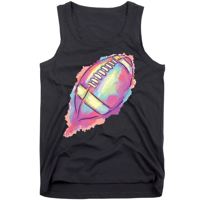 Colorful Football Graphic Tank Top