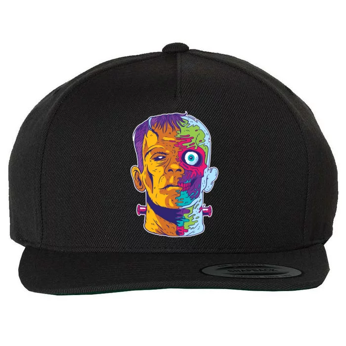 Colorful Frankenstein Wool Snapback Cap