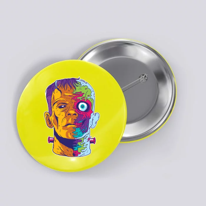 Colorful Frankenstein Button