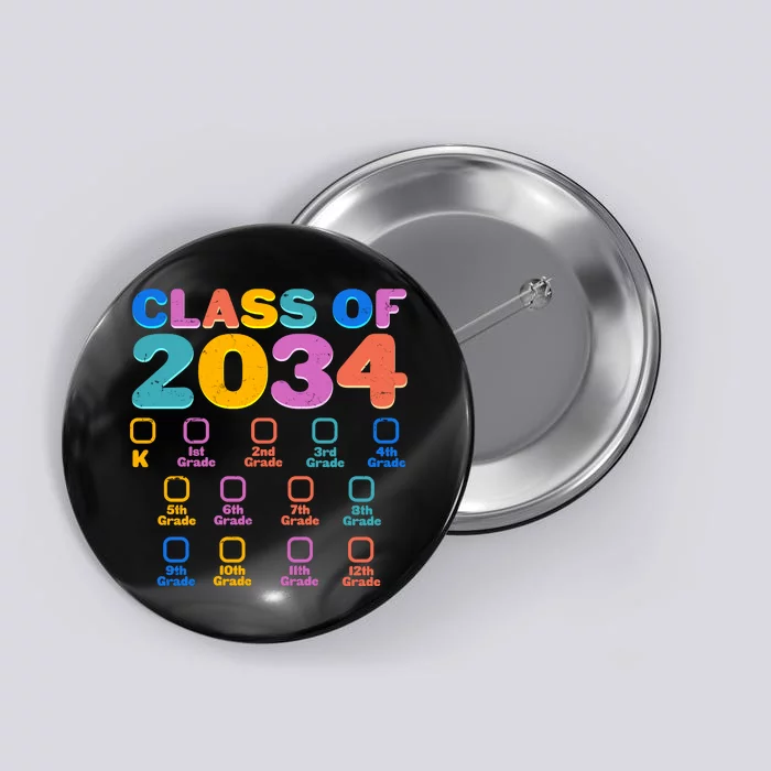 Colorful Future Class of 2034 Graduation Checklist Button