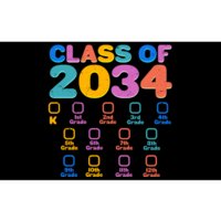 Colorful Future Class of 2034 Graduation Checklist Bumper Sticker