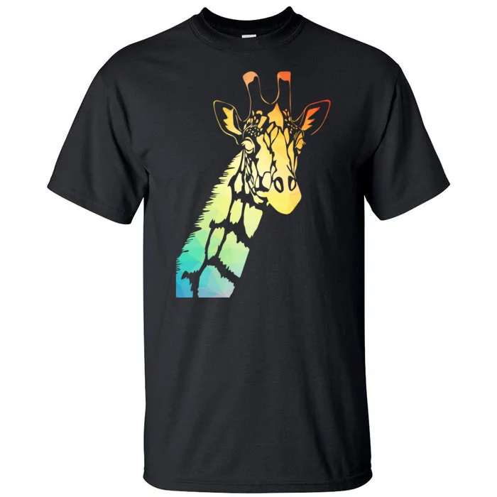 Colorful Giraffe Tall T-Shirt