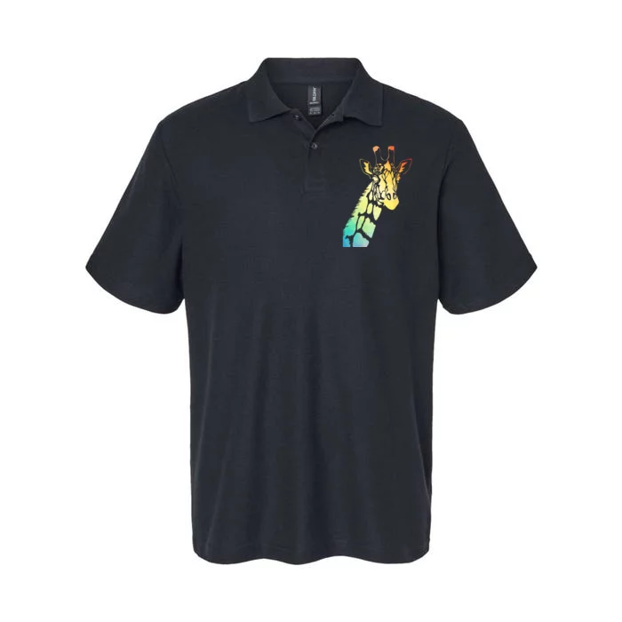 Colorful Giraffe Softstyle Adult Sport Polo