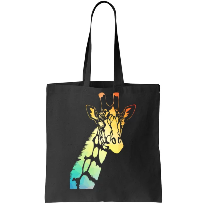 Colorful Giraffe Tote Bag