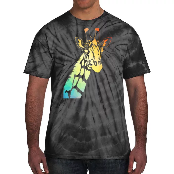 Colorful Giraffe Tie-Dye T-Shirt