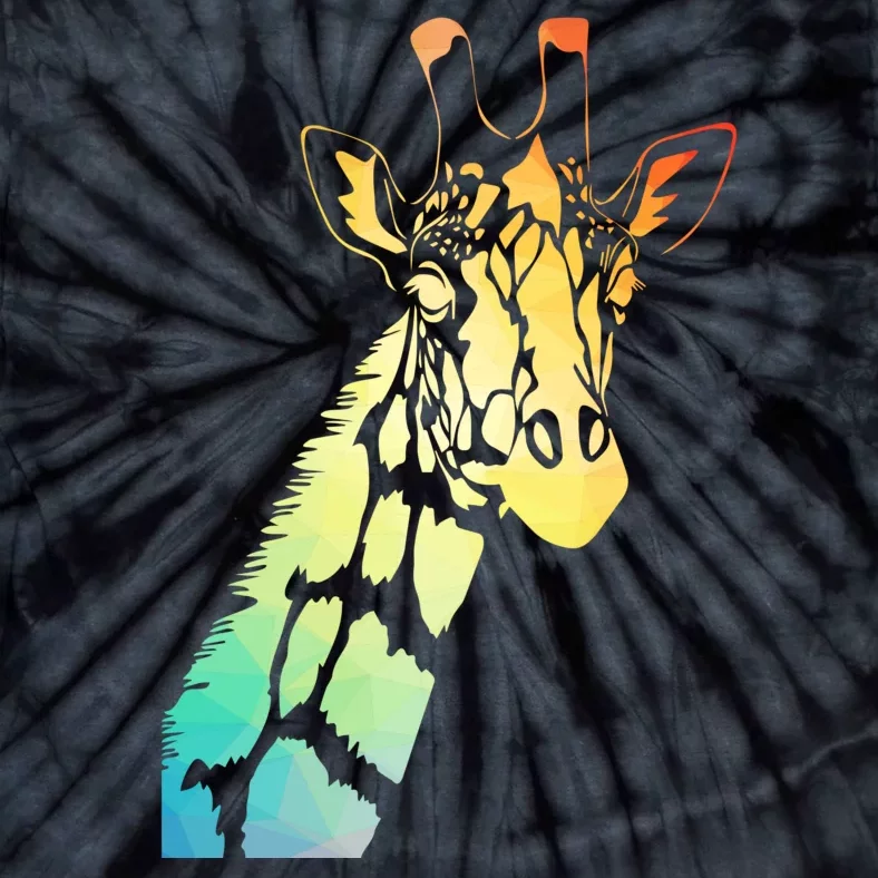 Colorful Giraffe Tie-Dye T-Shirt