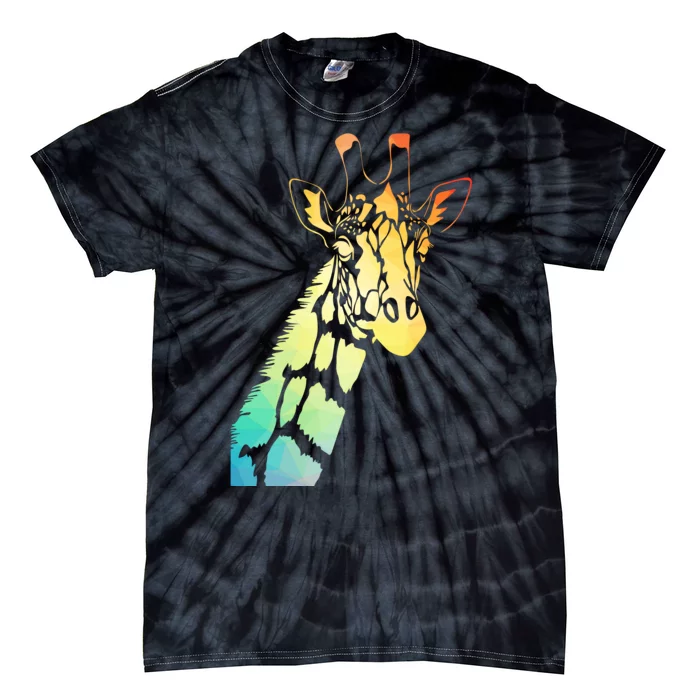 Colorful Giraffe Tie-Dye T-Shirt