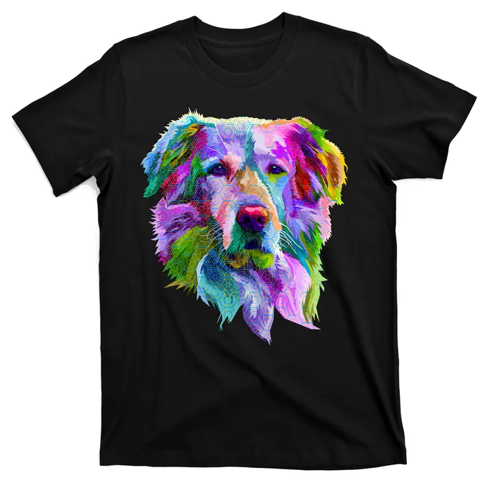 Colorful Golden Retriever T-Shirt