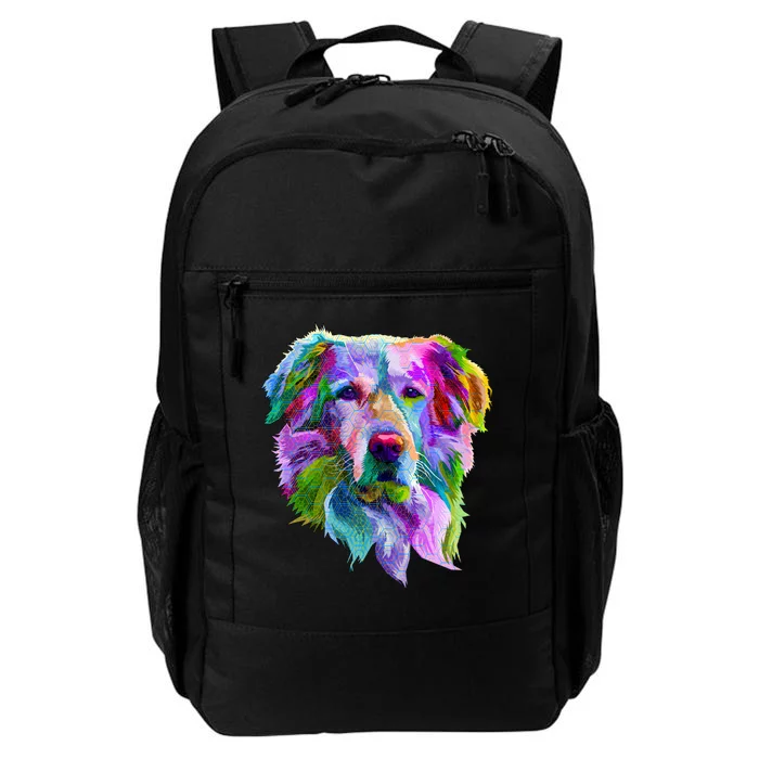 Colorful Golden Retriever Daily Commute Backpack