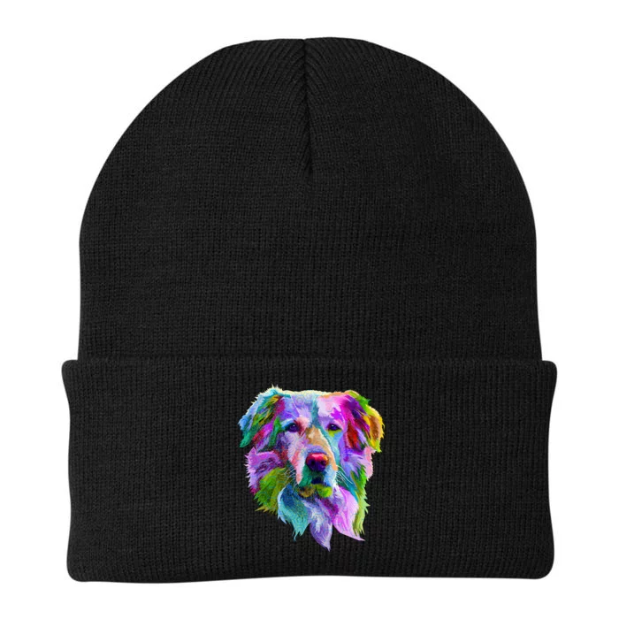 Colorful Golden Retriever Knit Cap Winter Beanie