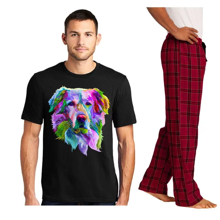 Colorful Golden Retriever Pajama Set