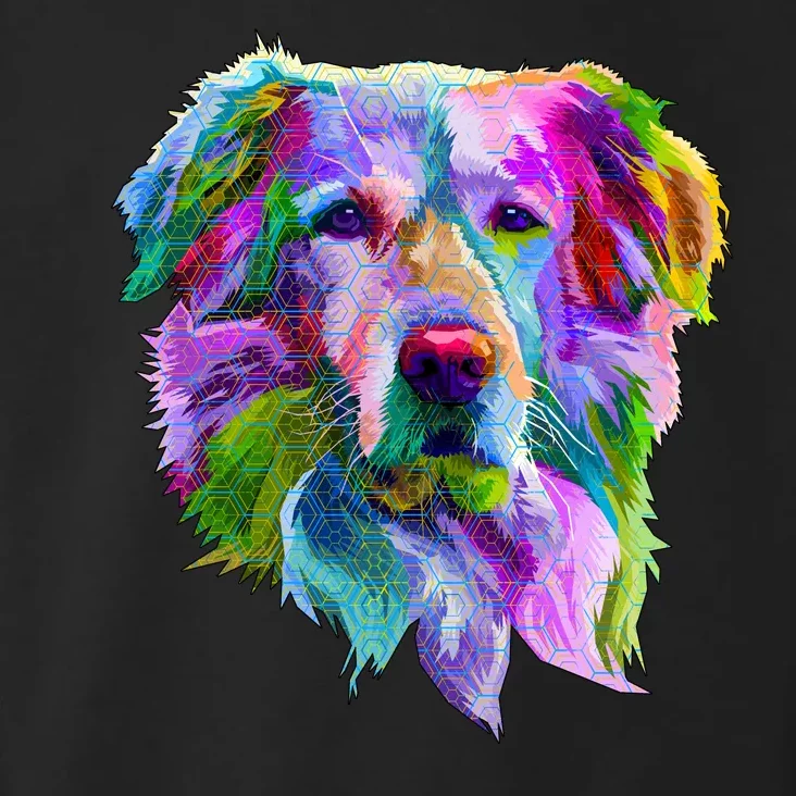 Colorful Golden Retriever Toddler Hoodie