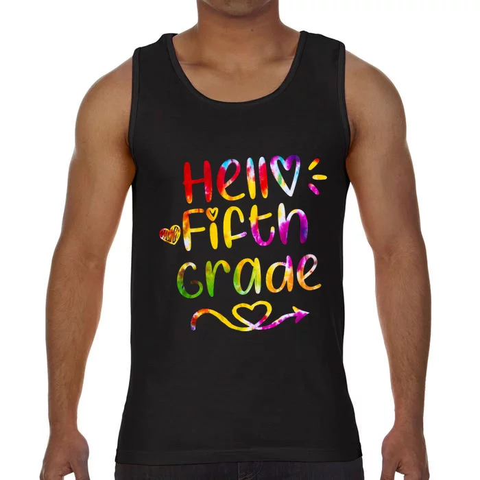 Colorful Hello Fifth Grade Comfort Colors® Tank Top