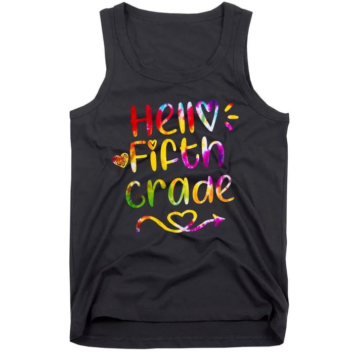 Colorful Hello Fifth Grade Tank Top