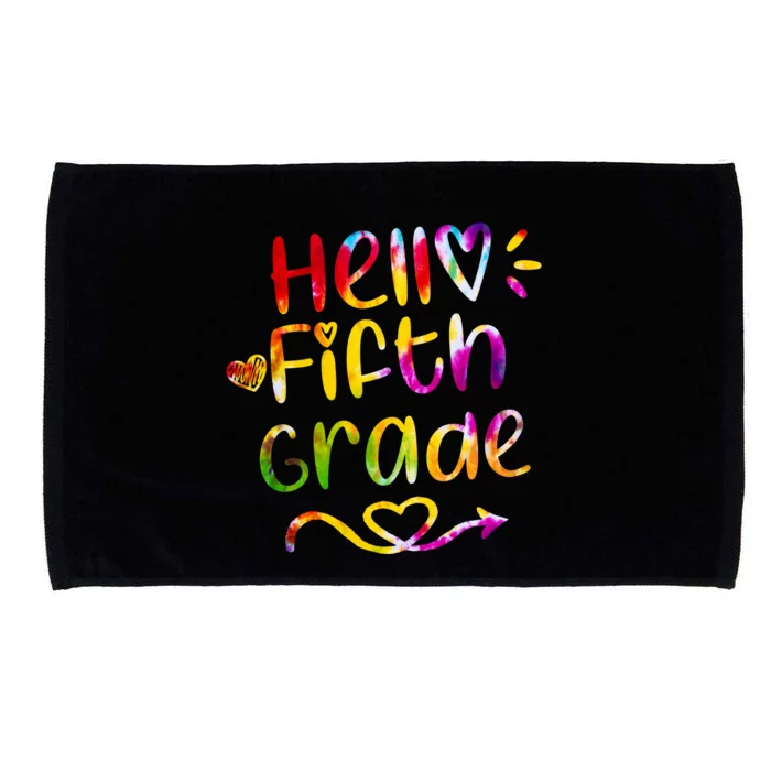 Colorful Hello Fifth Grade Microfiber Hand Towel