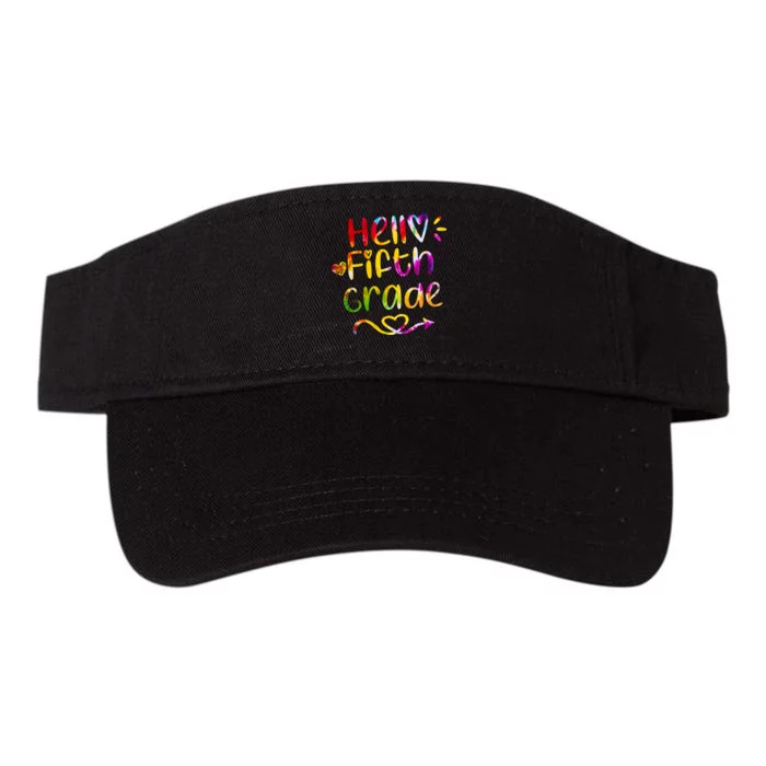 Colorful Hello Fifth Grade Valucap Bio-Washed Visor