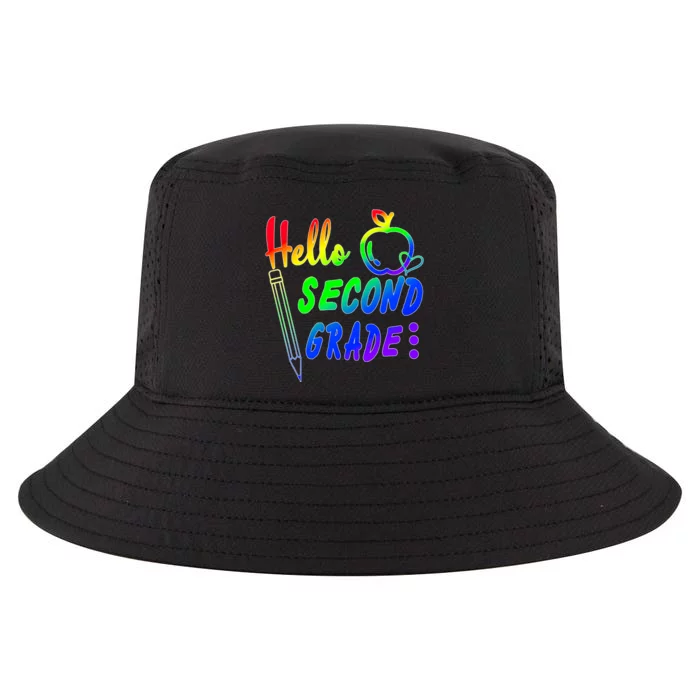 Colorful Hello Second Grade Cool Comfort Performance Bucket Hat