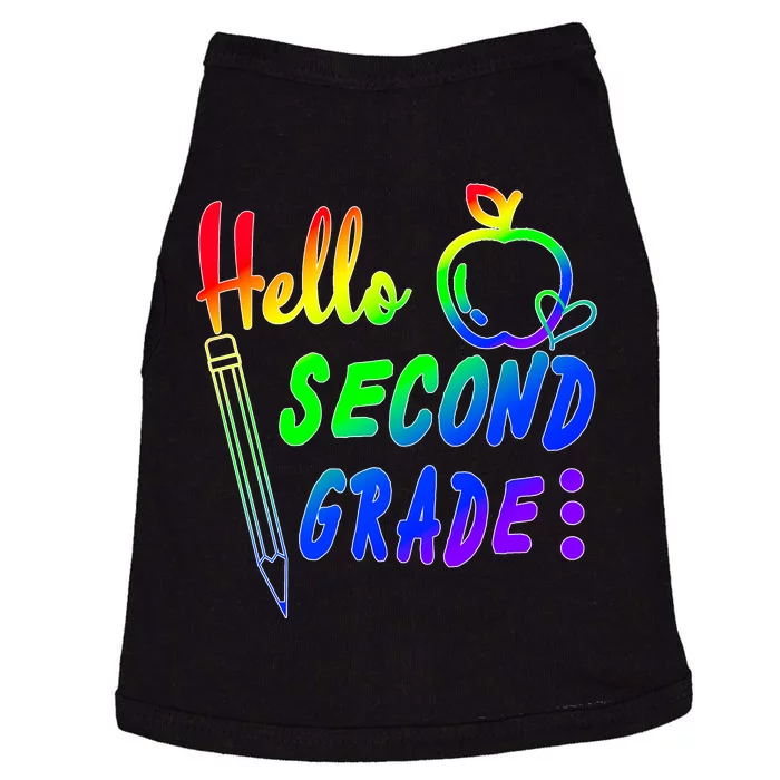 Colorful Hello Second Grade Doggie Tank