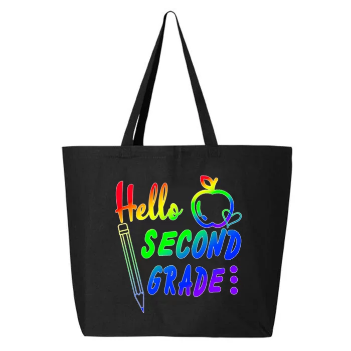 Colorful Hello Second Grade 25L Jumbo Tote