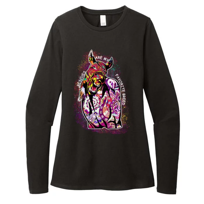 Colorful Horse Rescues Are My Favorite Breed Womens CVC Long Sleeve Shirt