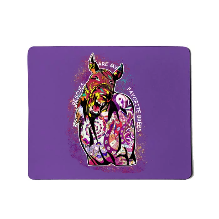 Colorful Horse Rescues Are My Favorite Breed Mousepad