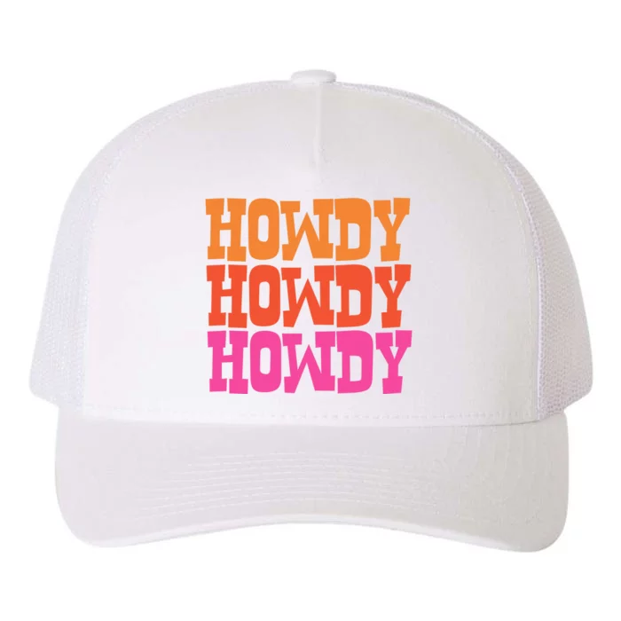 Colorful Howdy Retro Yupoong Adult 5-Panel Trucker Hat