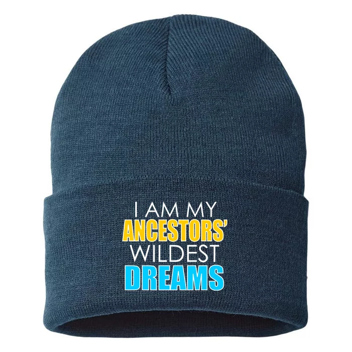 Colorful I Am My Ancestors' Wildest Dreams Sustainable Knit Beanie