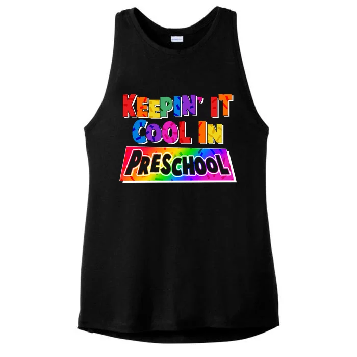 Colorful Keepin' It Cool In Preschool Ladies Tri-Blend Wicking Tank