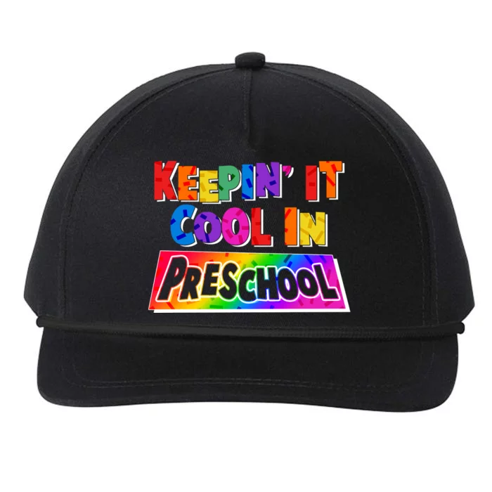 Colorful Keepin' It Cool In Preschool Snapback Five-Panel Rope Hat