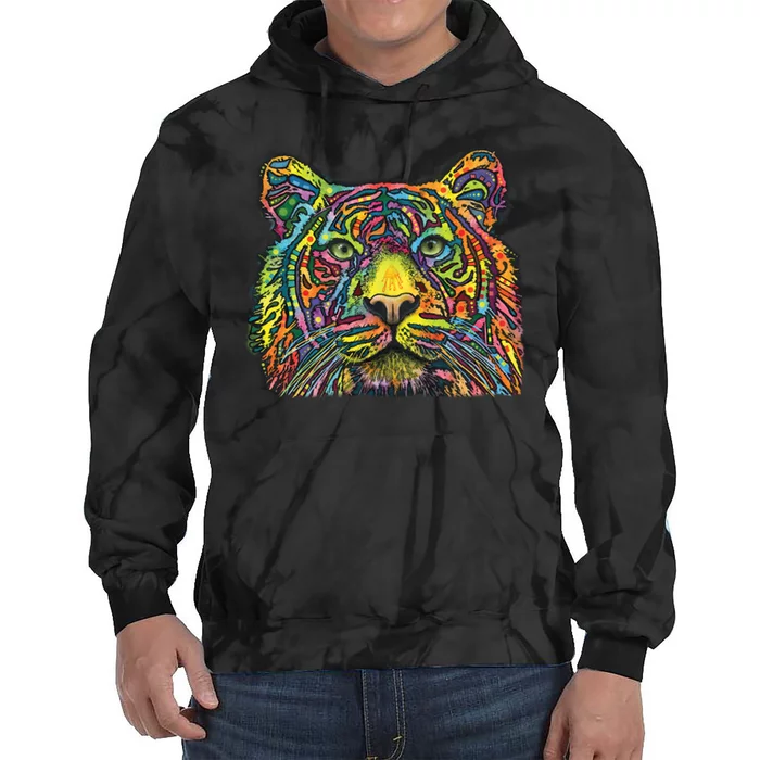 Colorful King - Tiger - Dean Russo Tie Dye Hoodie