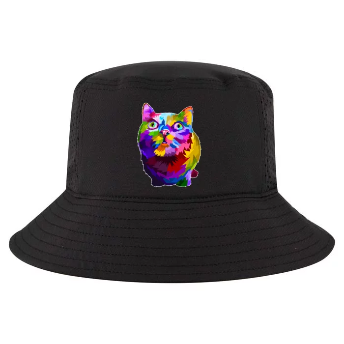 Colorful Kitten Nose Boop Cool Comfort Performance Bucket Hat