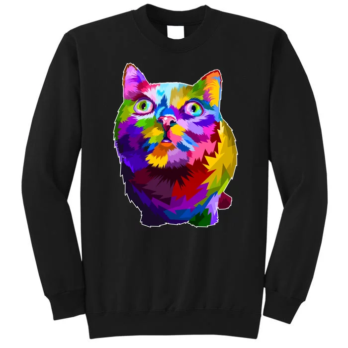 Colorful Kitten Nose Boop Sweatshirt