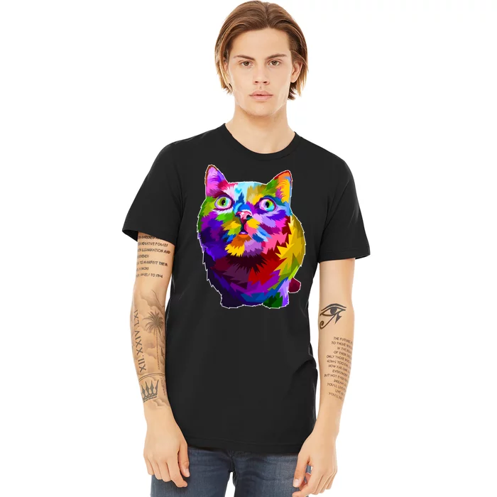 Colorful Kitten Nose Boop Premium T-Shirt