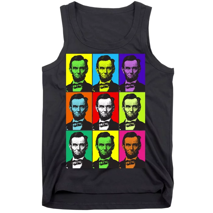 Colorful Lincoln Retro Portraits Tank Top