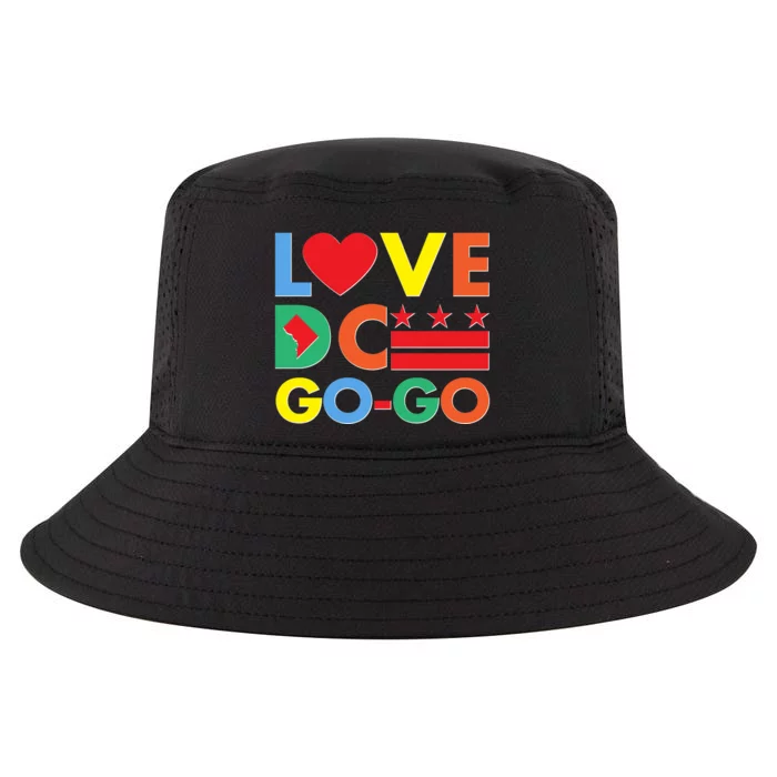 Colorful Love Heart DC Go-Go Washington D.C. Cool Comfort Performance Bucket Hat