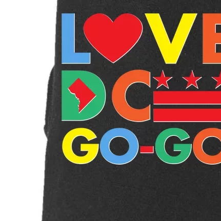 Colorful Love Heart DC Go-Go Washington D.C. Doggie 3-End Fleece Hoodie