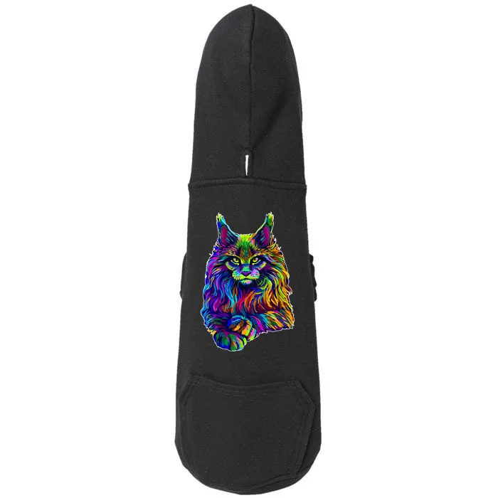 Colorful Lynx Doggie 3-End Fleece Hoodie