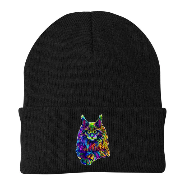 Colorful Lynx Knit Cap Winter Beanie