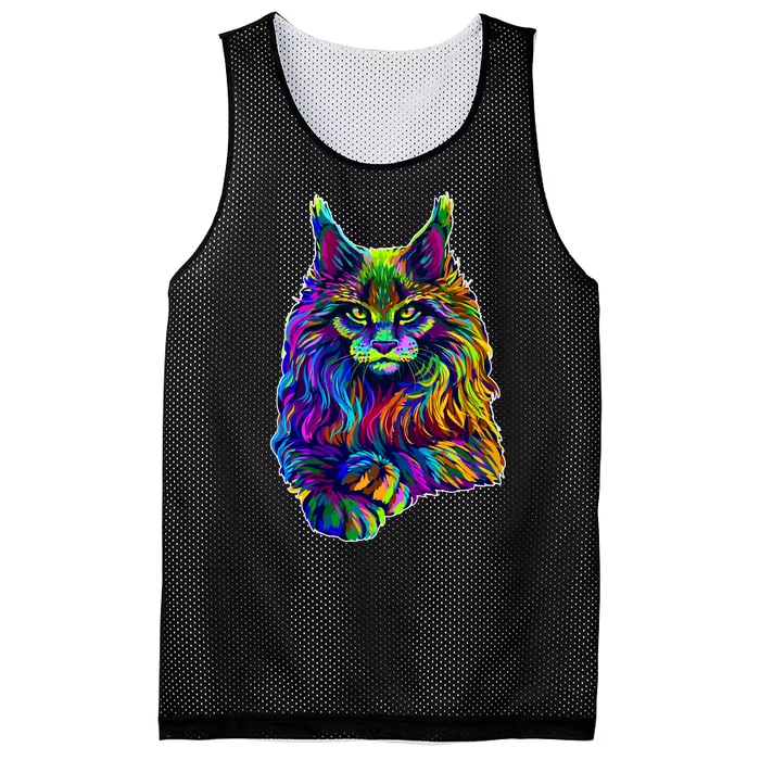 Colorful Lynx Mesh Reversible Basketball Jersey Tank