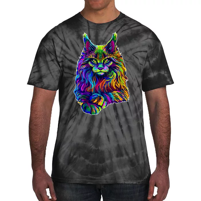 Colorful Lynx Tie-Dye T-Shirt