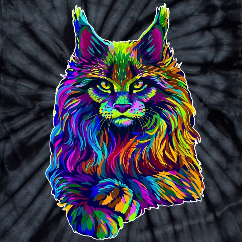 Colorful Lynx Tie-Dye T-Shirt