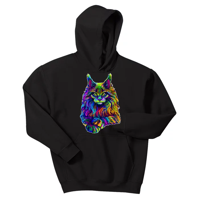 Colorful Lynx Kids Hoodie