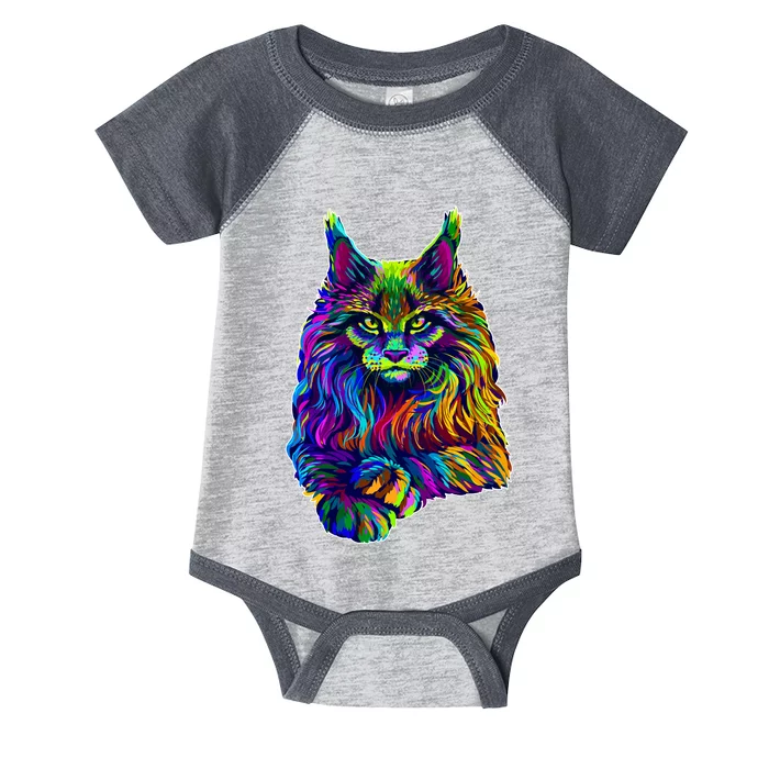 Colorful Lynx Infant Baby Jersey Bodysuit