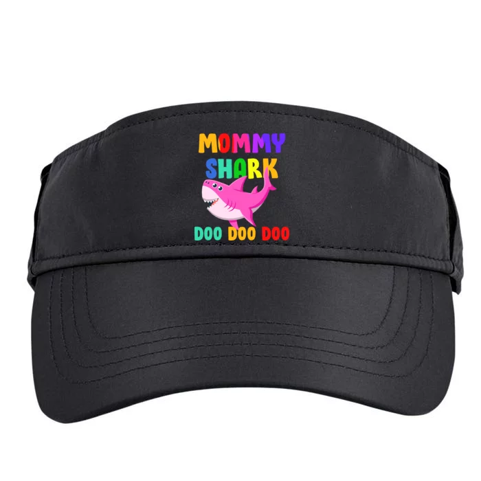 Colorful Mommy Shark Doo Doo Doo Adult Drive Performance Visor