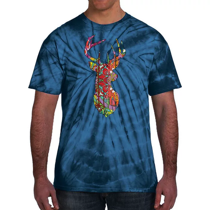 Colorful Moose Tie-Dye T-Shirt