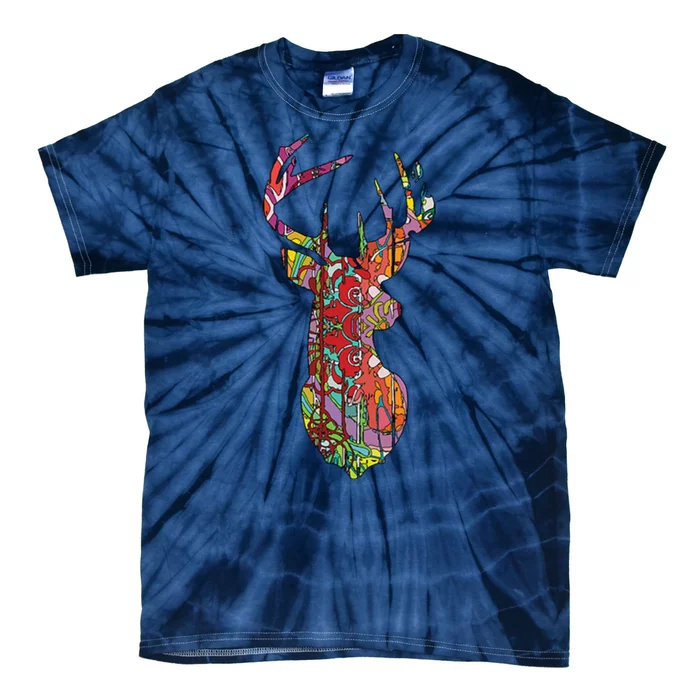 Colorful Moose Tie-Dye T-Shirt