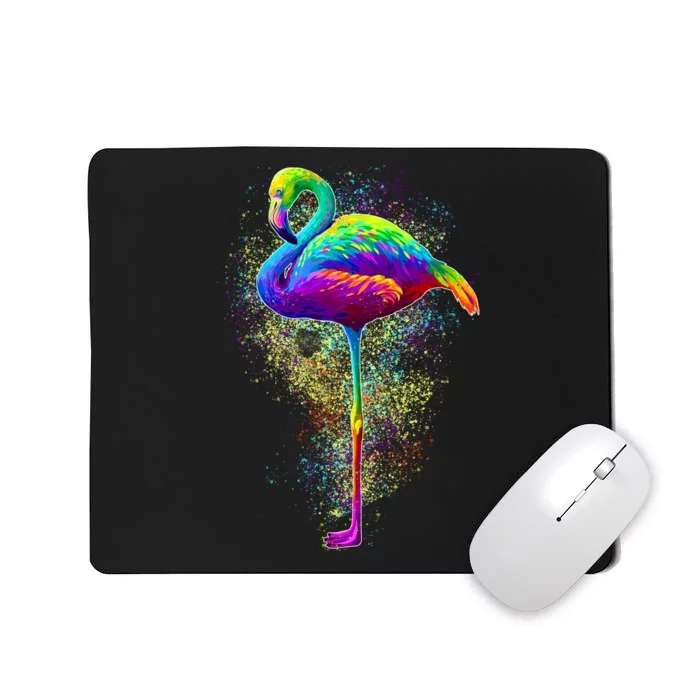 Colorful Pattern Flamingo Mousepad