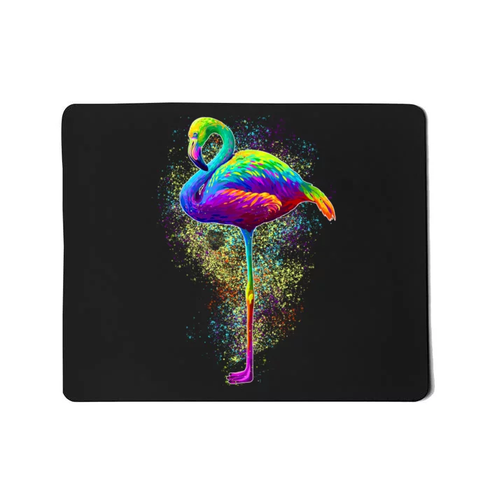 Colorful Pattern Flamingo Mousepad